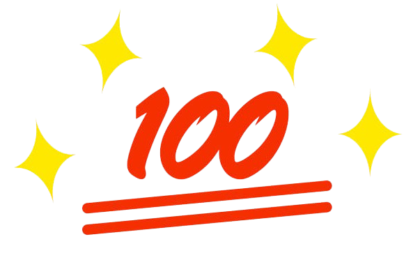 100 point logo